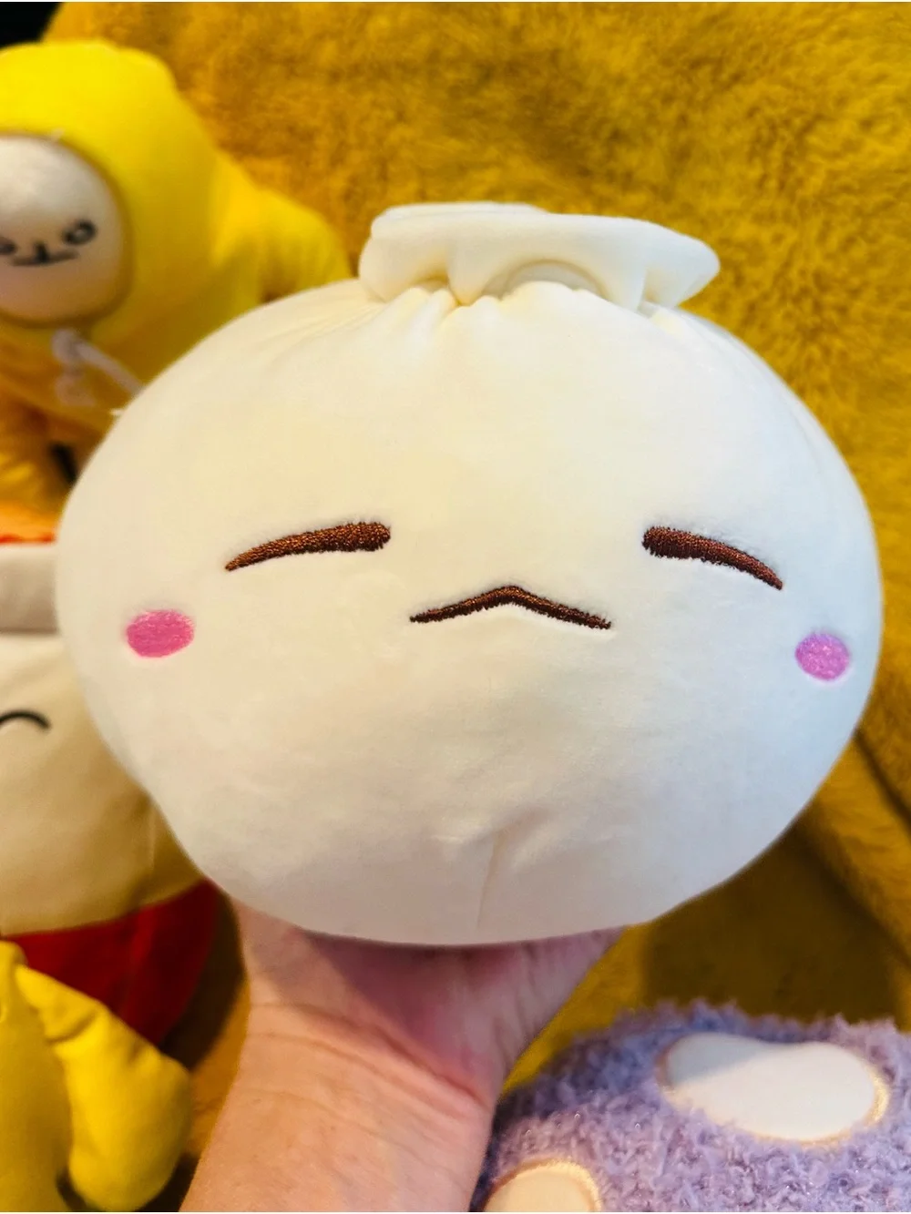 Squishmallows Mixed Character Plush Set - Purple, Yellow, Blue, Red, Cream